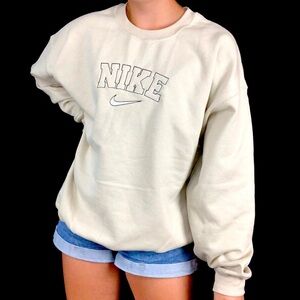 Nike Cream Off-White Crew Neck Sweater